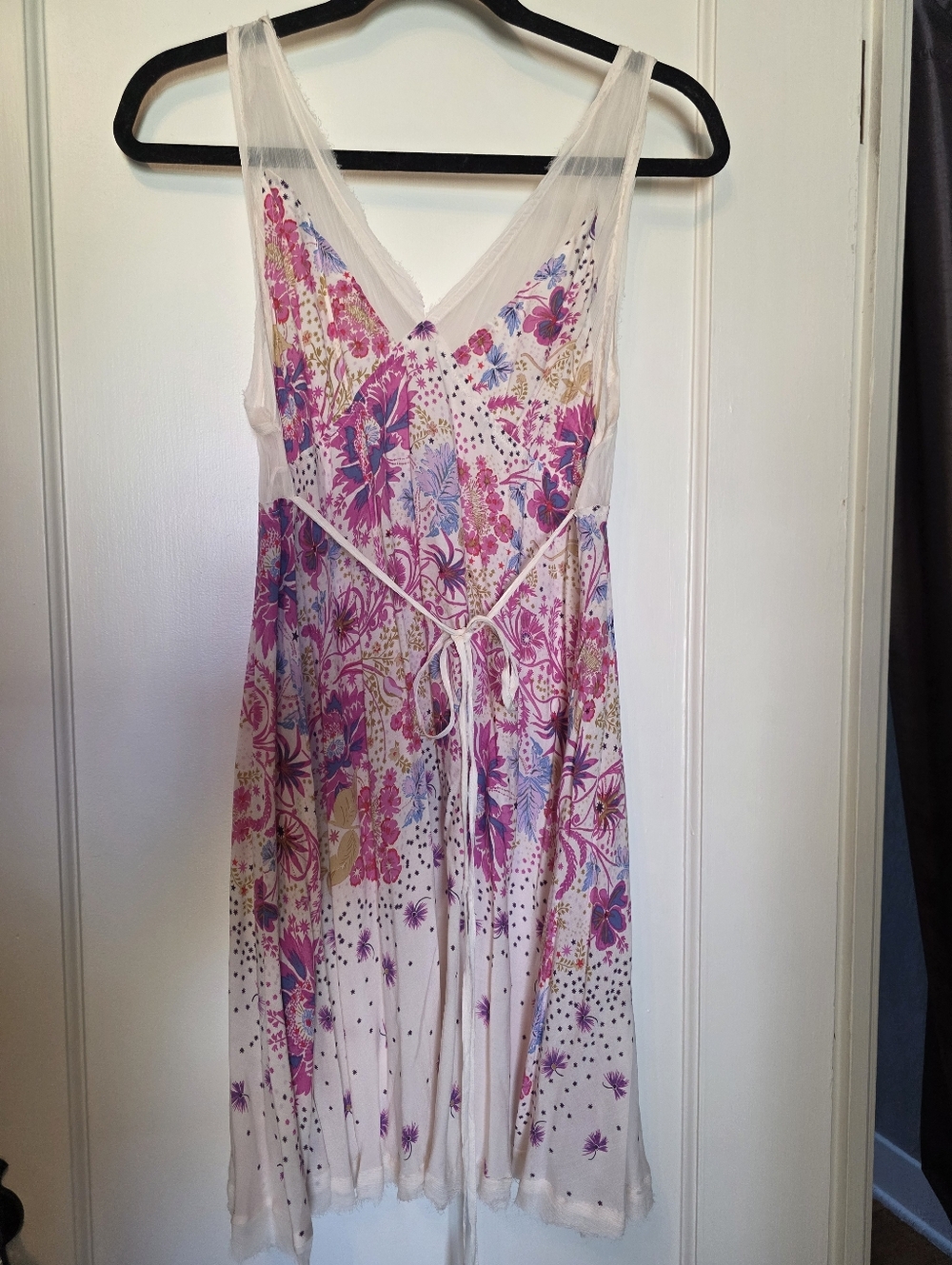Free People Longwood Printed Slip Dress Floral Midi Medium NWOT - Picture 5 of 12